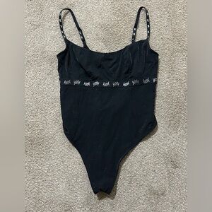 YITTY Black Strappy Bodysuit